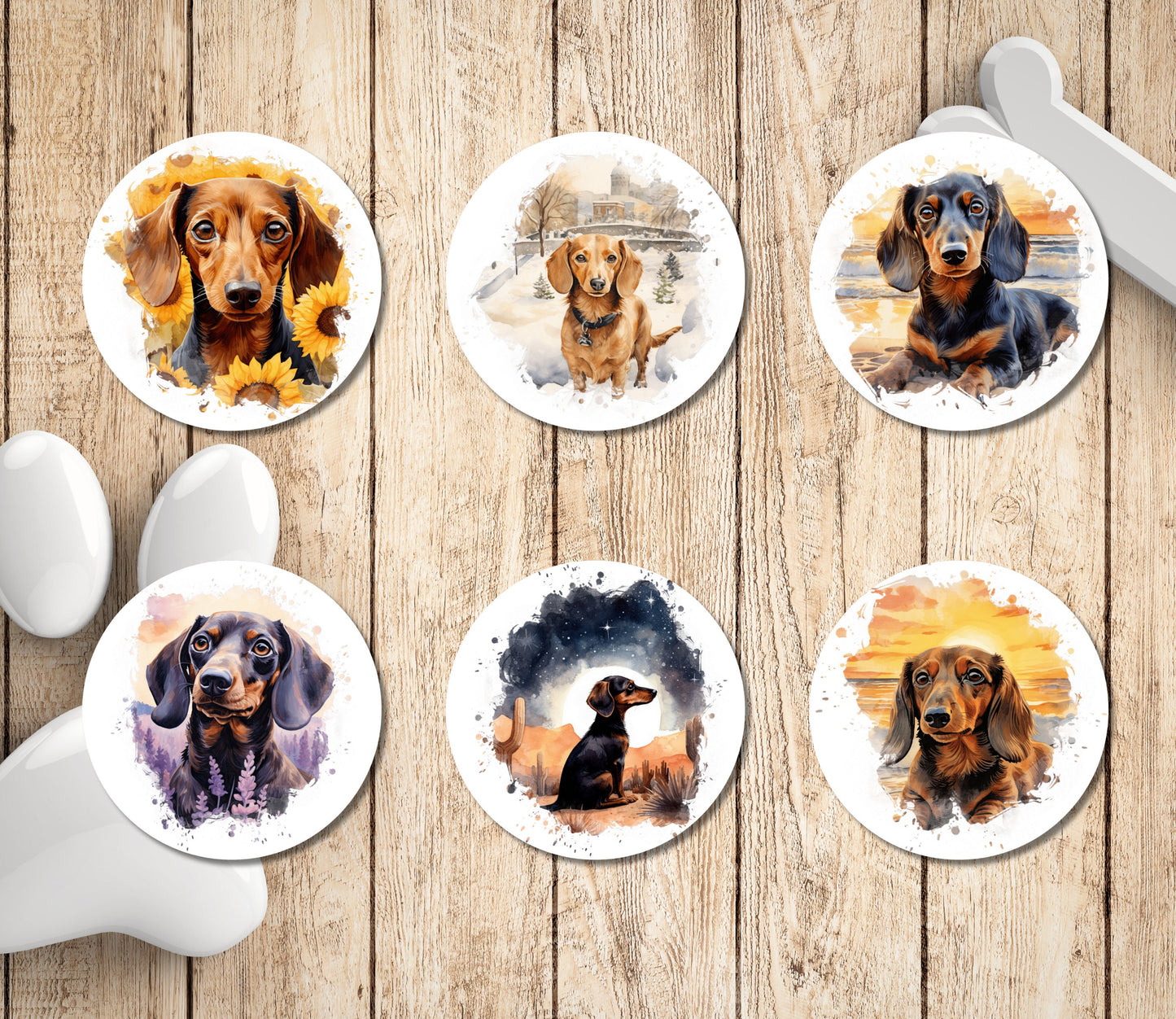 Personalized Dachshund Return Address Labels, FREE Weenie dog stickers, Cute Doxie envelope seals, Wiener dog mom gift, Cute Fun Dog mailing - The Pawprint Paperie