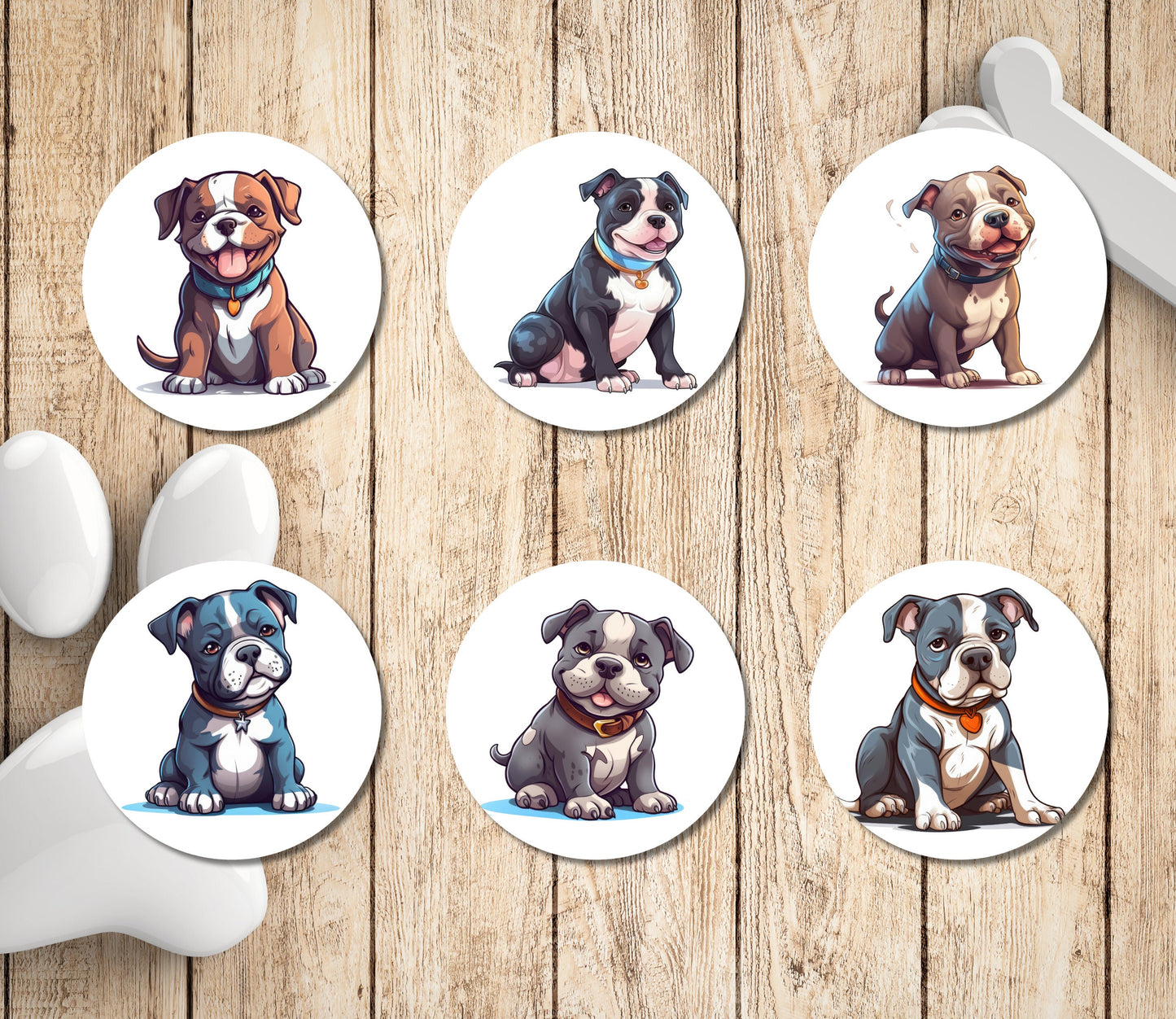 Return Address Label American Bully Dog | Pocket Bully | Peel and Stick Easy to Use | Mailing Letter stickers American Bulldog lover gift - The Pawprint Paperie