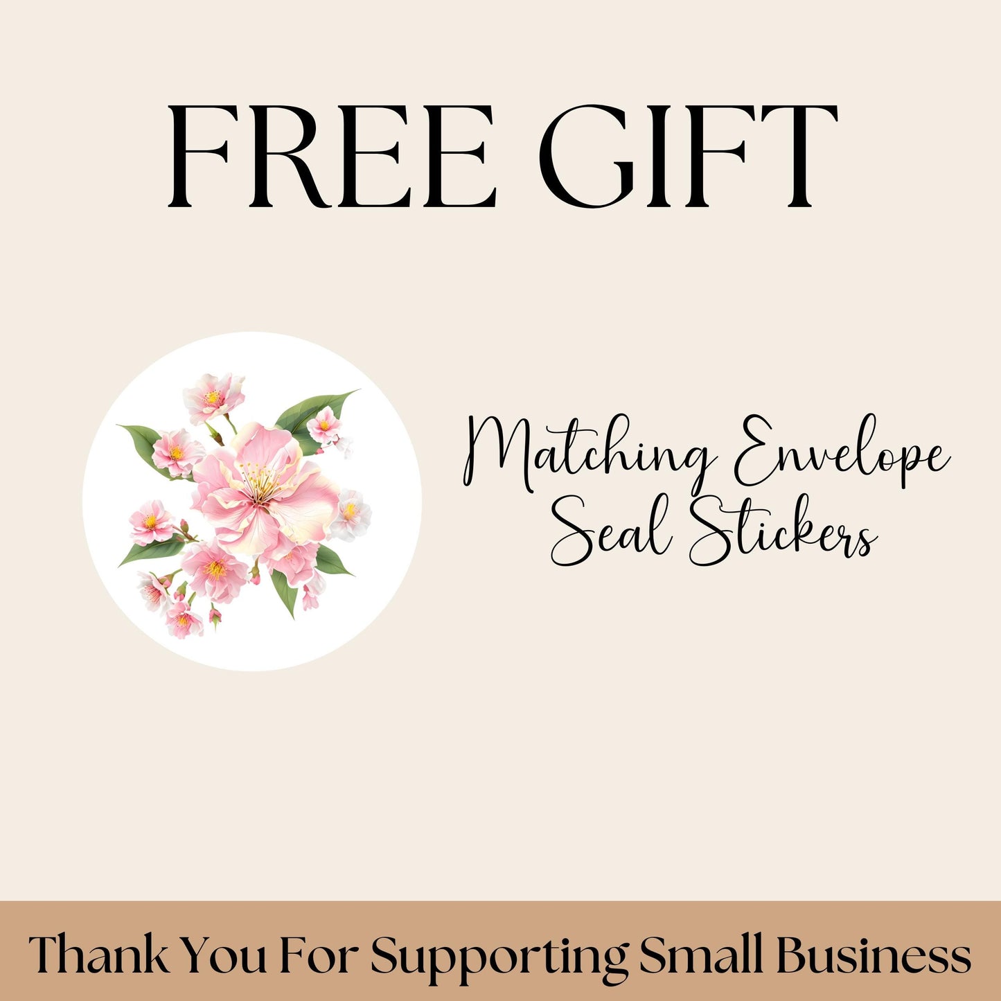 Cherry Blossom Return Address Labels, FREE Envelope Seal Stickers, Custom Pink Labels, Floral Happy Mail sheet, Snail Mail Gift, Pen Pal - The Pawprint Paperie