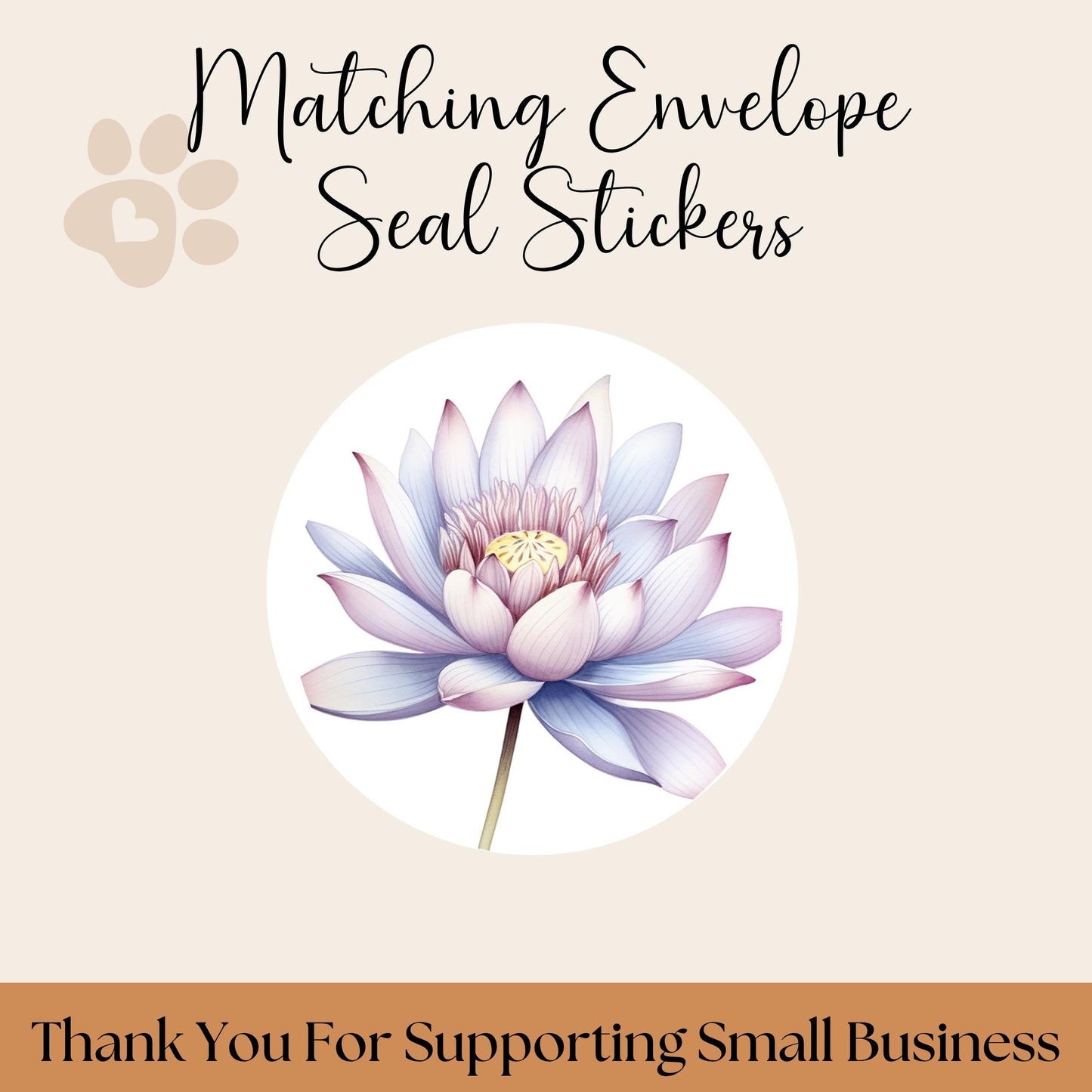 Birth Flower Address Labels with Floral Envelope Seals: Botanical Stickers - The Pawprint Paperie