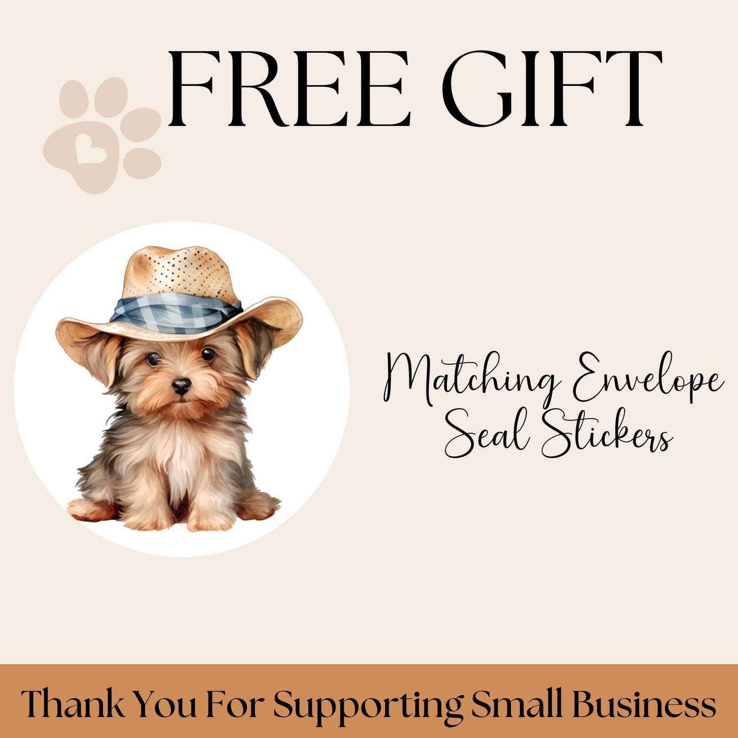 Yorkie Address Labels with FREE Matching Stickers - Dog Lover Gift - The Pawprint Paperie
