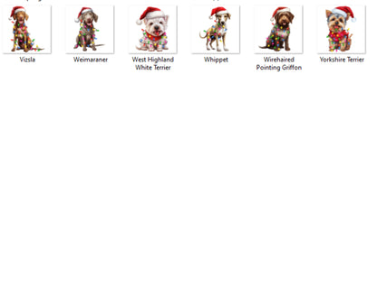 Christmas Dog Address Labels – Pets in Santa Hats & Holiday Lights – FREE Santa Paws Envelope Seal Stickers - The Pawprint Paperie