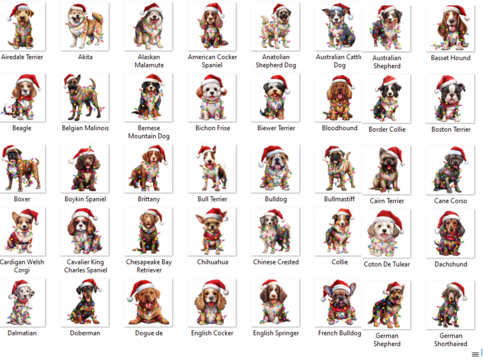 Christmas Dog Address Labels – Pets in Santa Hats & Holiday Lights – FREE Santa Paws Envelope Seal Stickers - The Pawprint Paperie