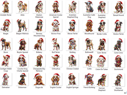 Christmas Dog Address Labels – Pets in Santa Hats & Holiday Lights – FREE Santa Paws Envelope Seal Stickers - The Pawprint Paperie