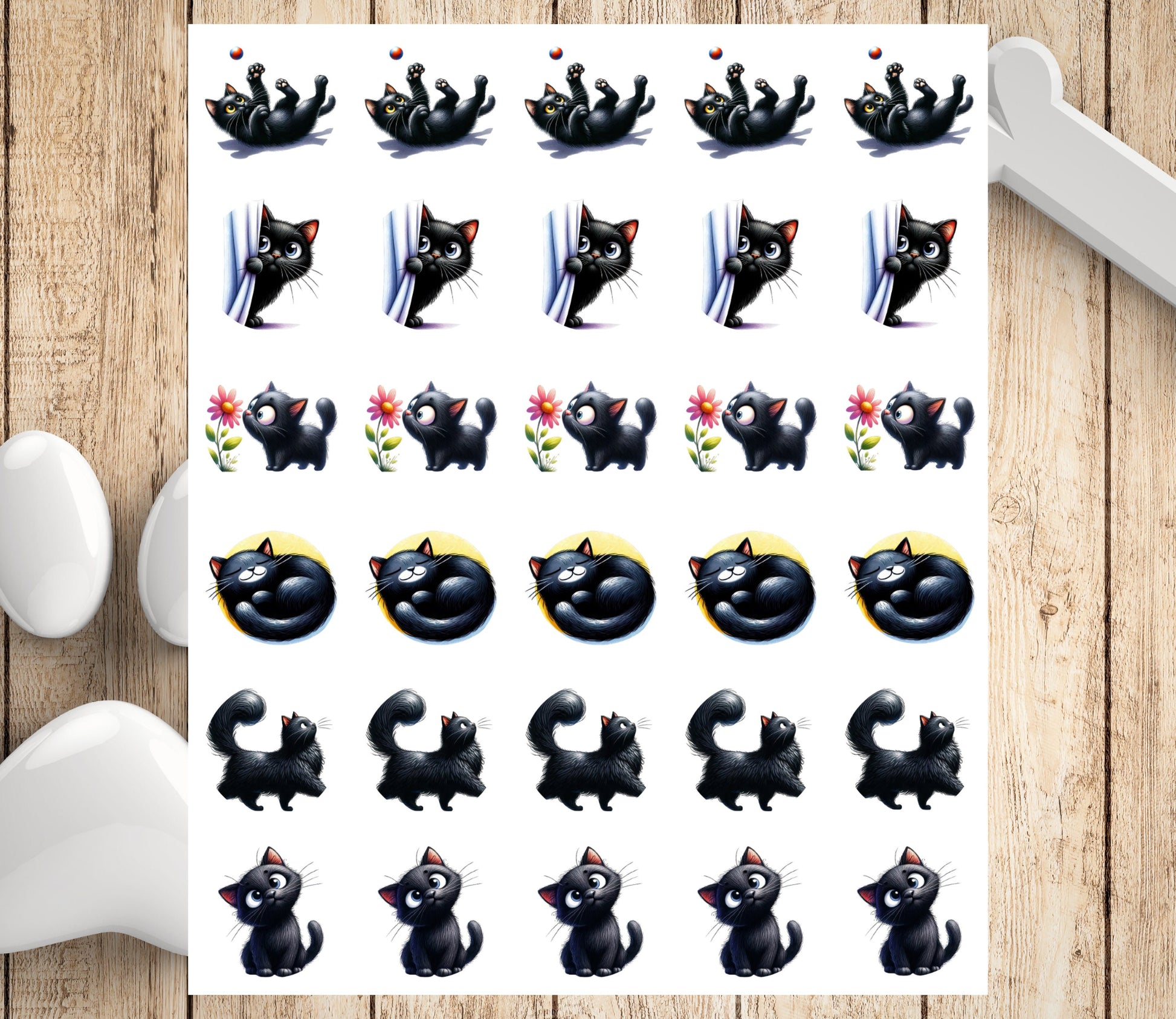 Personalized Funny Black Cats Return Address Labels | photo sticker | envelope addressing | personal sticker label | gift for dog mom - The Pawprint Paperie