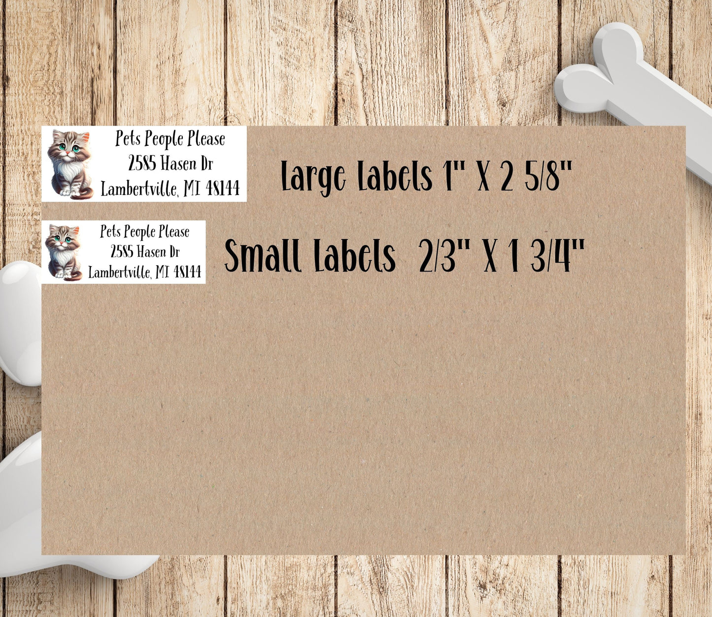 Pretty Cats Return Address Labels, FREE Matching Envelope Seal Stickers, Personalized Cat mom Gift, 6 designs, Black, Siamese, Orange, Tabby - The Pawprint Paperie