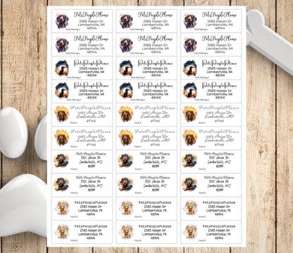 Personalized Dachshund Return Address Labels, FREE Weenie dog stickers, Cute Doxie envelope seals, Wiener dog mom gift, Cute Fun Dog mailing - The Pawprint Paperie