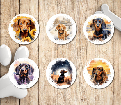 Personalized Dachshund Return Address Labels, FREE Weenie dog stickers, Cute Doxie envelope seals, Wiener dog mom gift, Cute Fun Dog mailing - The Pawprint Paperie