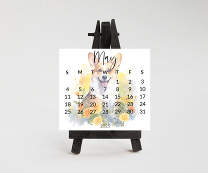 2026 Corgi Small Desk Calendar: Cute Dog Lover Gift - The Pawprint Paperie