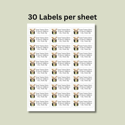 Chihuahua Return Address Label & Envelope Seal Sticker Set, Funny Personalized Chihuahua mom gift, Sushi Lover Dog Labels, FREE Stickers - The Pawprint Paperie