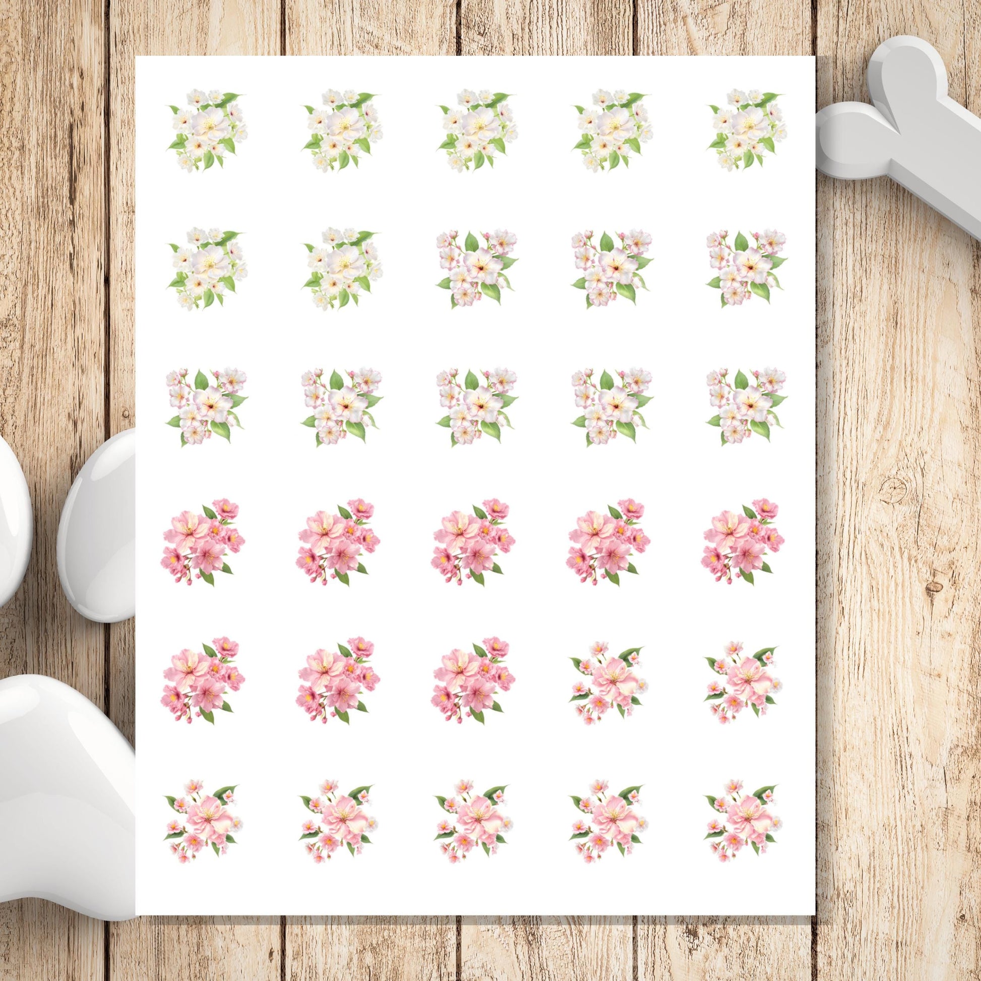 Cherry Blossom Return Address Labels, FREE Envelope Seal Stickers, Custom Pink Labels, Floral Happy Mail sheet, Snail Mail Gift, Pen Pal - The Pawprint Paperie
