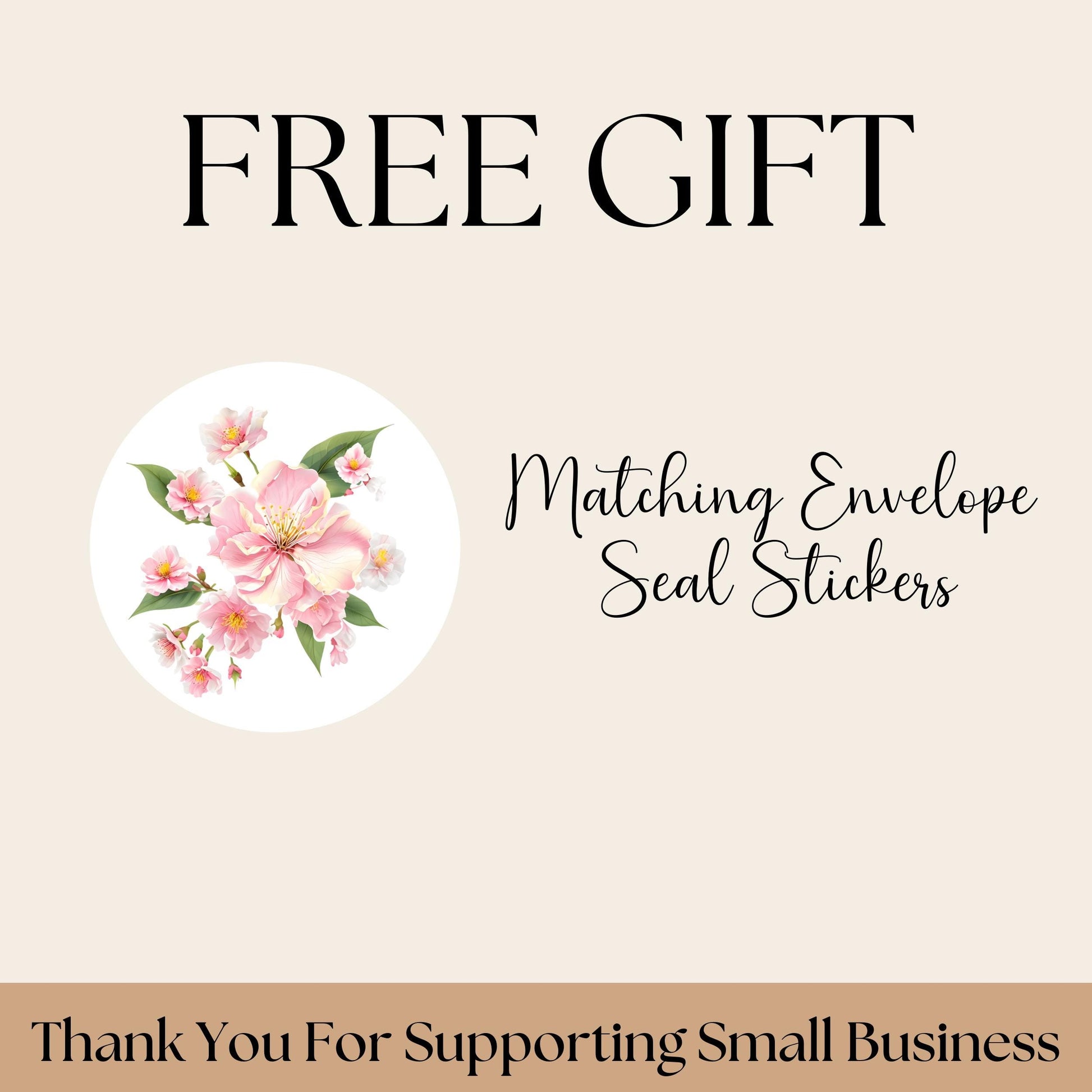 Cherry Blossom Return Address Labels, FREE Envelope Seal Stickers, Custom Pink Labels, Floral Happy Mail sheet, Snail Mail Gift, Pen Pal - The Pawprint Paperie