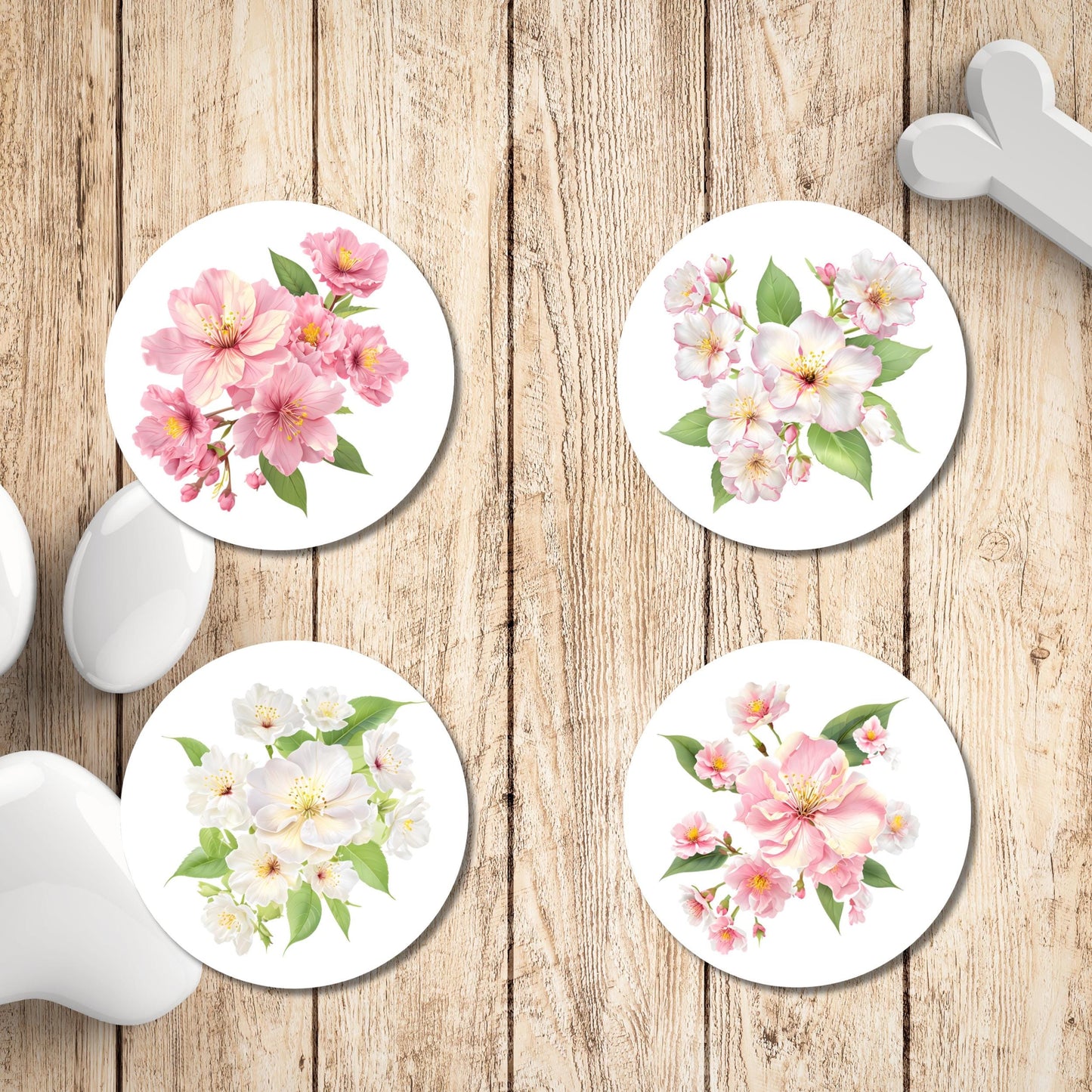 Cherry Blossom Return Address Labels, FREE Envelope Seal Stickers, Custom Pink Labels, Floral Happy Mail sheet, Snail Mail Gift, Pen Pal - The Pawprint Paperie