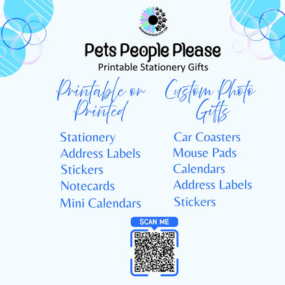 Funny Cat & Birds Return Address Labels with FREE Stickers - The Pawprint Paperie