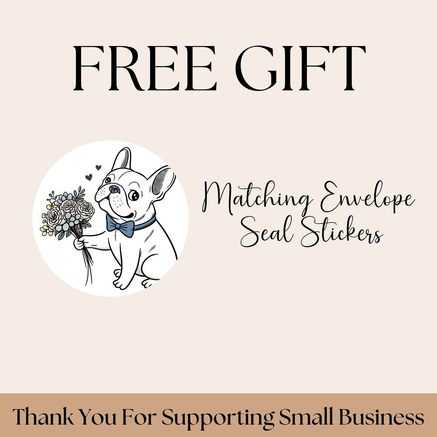 Personalized French Bulldog return address label, Custom Frenchie envelope addressing, Minimalist line art - Letter Seal Stickers - The Pawprint Paperie