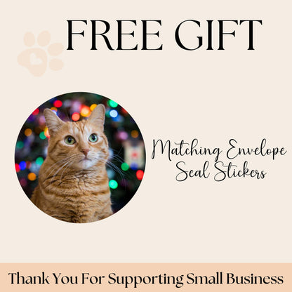 Custom Cat Photo Address Labels with FREE Stickers, Personalized Return Mailing Stickers Cat Moms, Printed Labels Gift, summer camp labels - The Pawprint Paperie