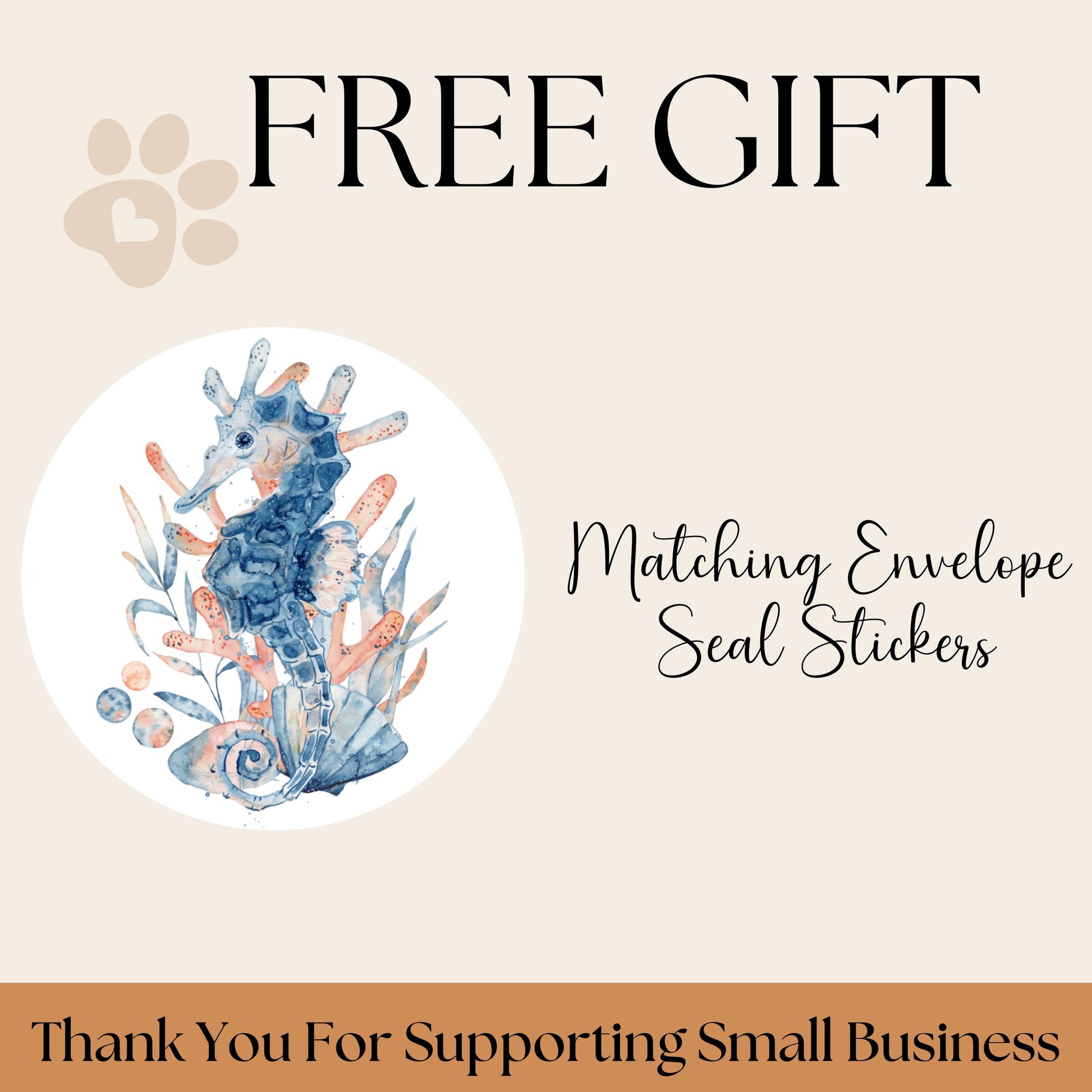 Underwater Ocean Address Labels with FREE Seal Stickers, Watercolor Coastal Sea Life , Nautical Envelope Labels, Beachy Mail Supplies, Whale - The Pawprint Paperie