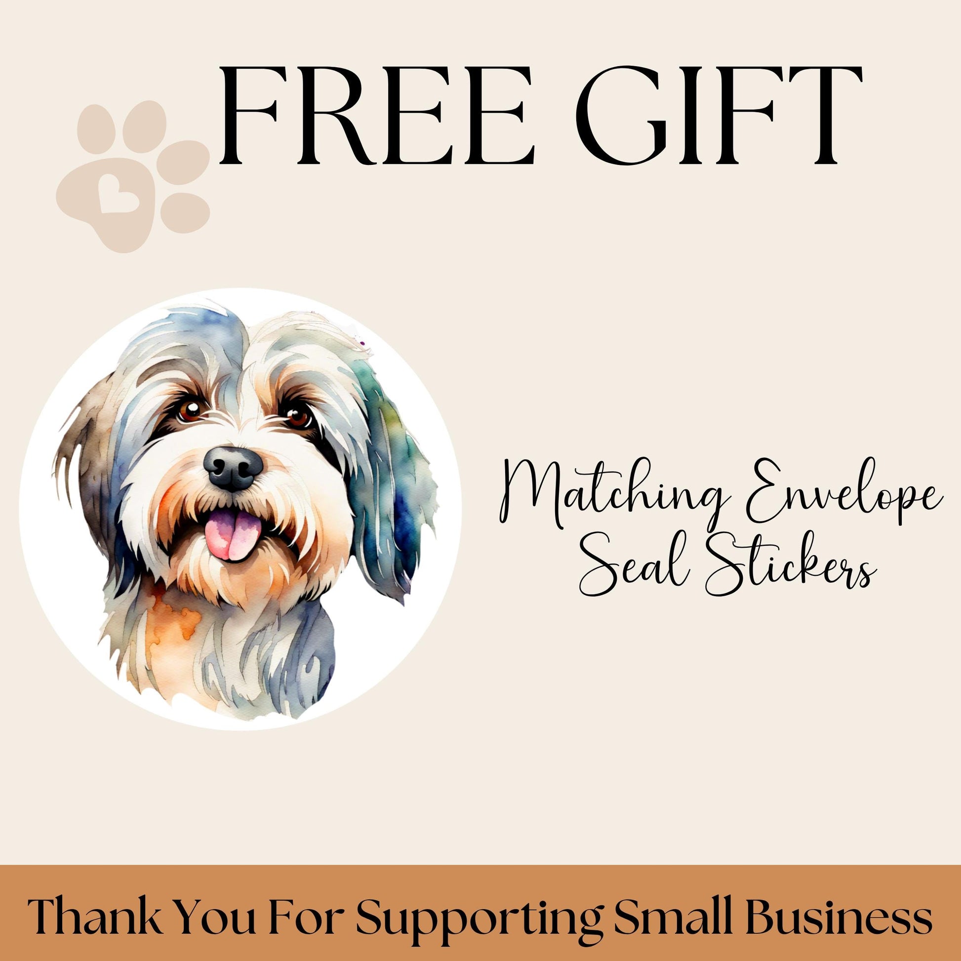 Havanese lovers return address label, stickers for envelope addressing, Havanese mom gift, snail mail labels, Dog lover special gift, Happy - The Pawprint Paperie