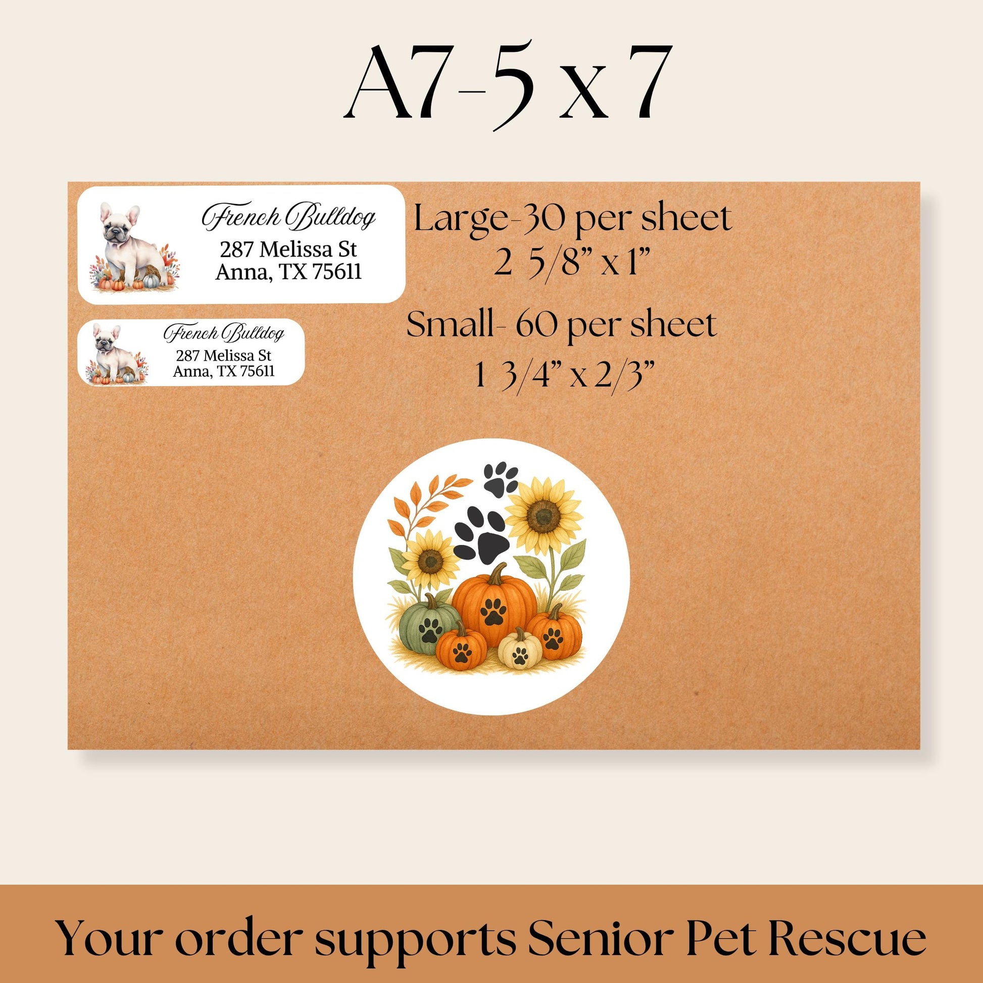 Fall Dog Address Labels: Pumpkins & Breeds, FREE Envelope Seals - The Pawprint Paperie