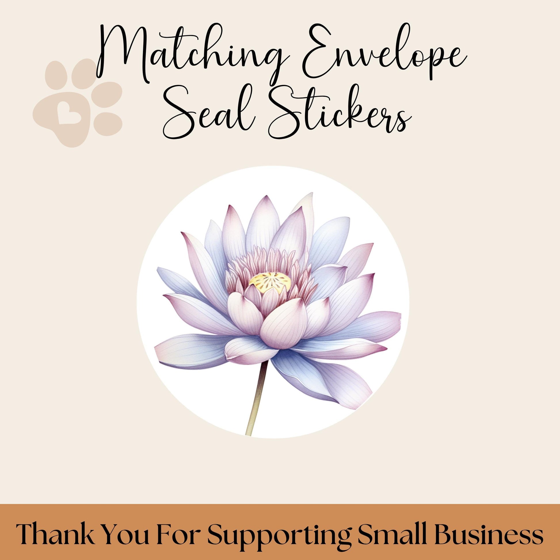 Birth Flower Address Labels with Floral Envelope Seals: Botanical Stickers - The Pawprint Paperie