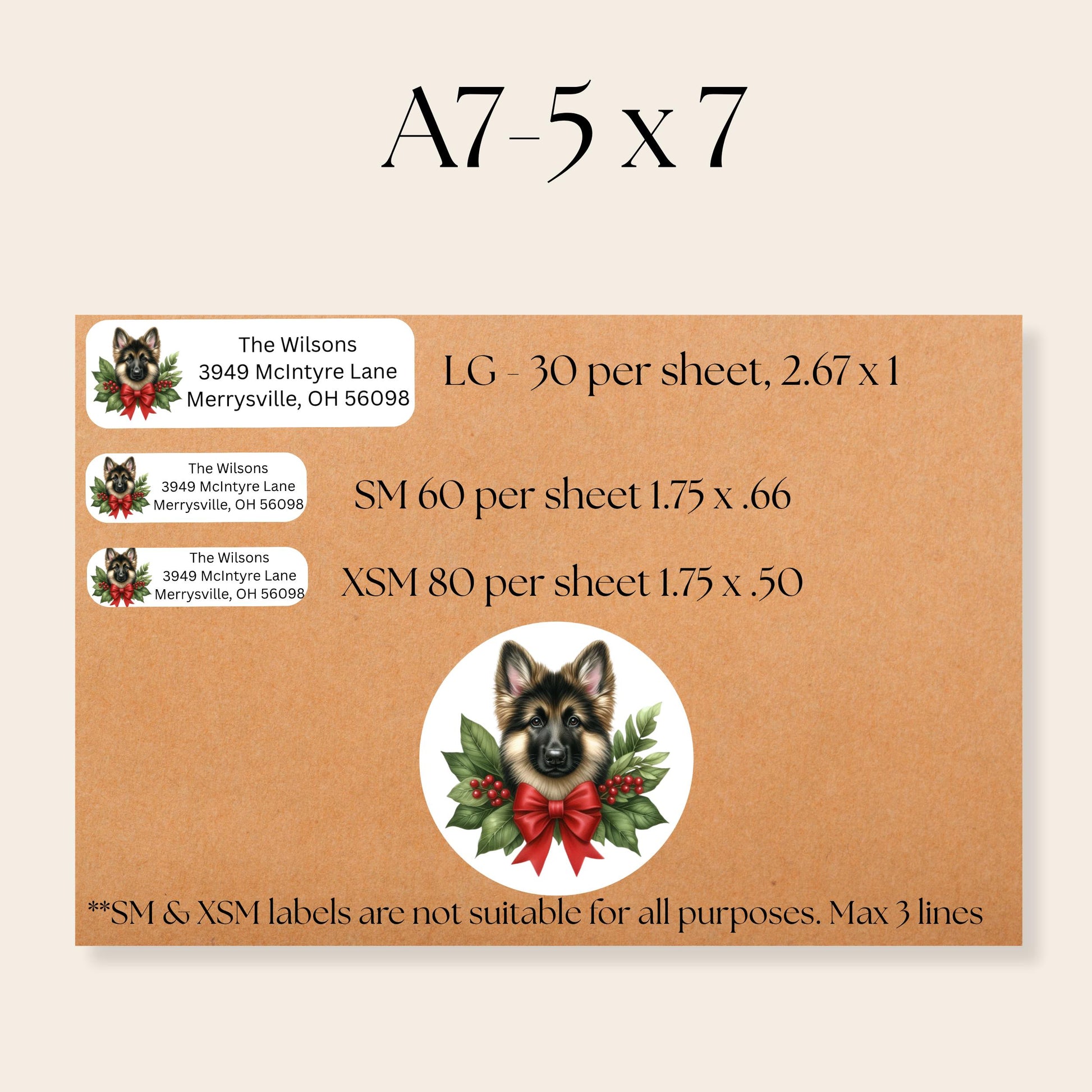 Christmas Gnome Address Labels with FREE Envelope Seals: Personalized Holiday Stickers - The Pawprint Paperie